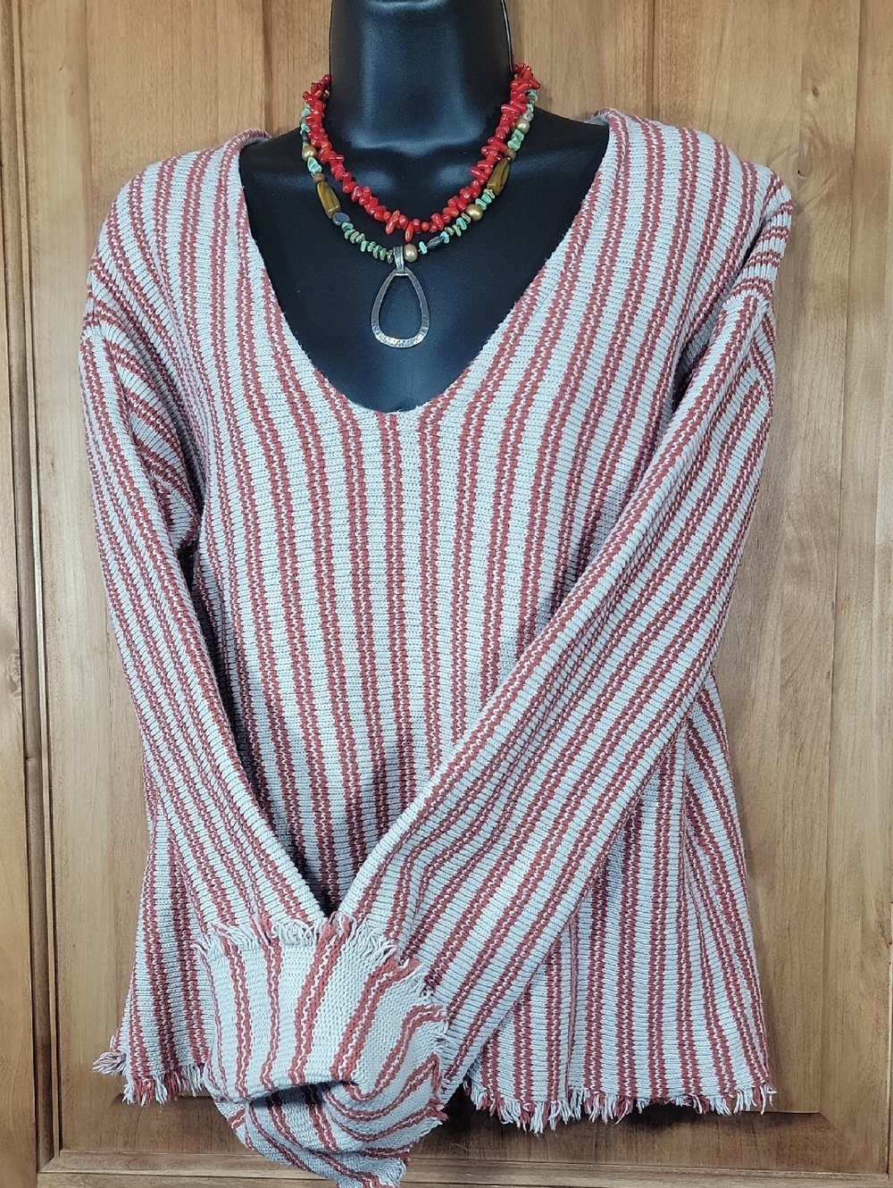Amuse Society Woven Cotton Sweater